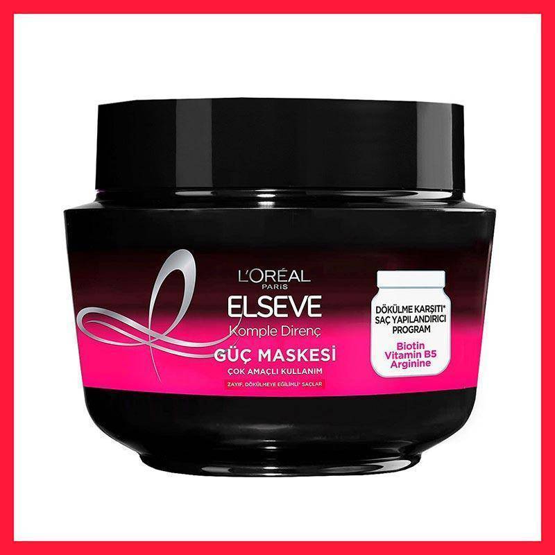 ماسک مو السیو تقویتی و ضد ریزش لورآل| مقاومت کامل (Elseve Komple Direnç Güç Maskesi)