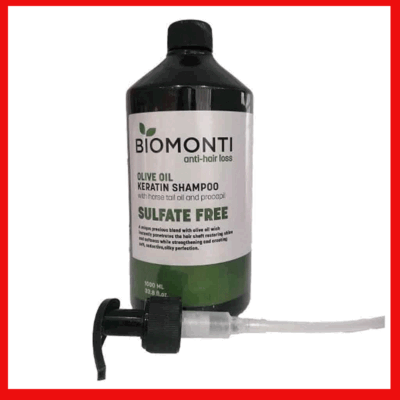 شامپو مو بیومنتی بدون سولفات Biomonti حاوی روغن زیتون